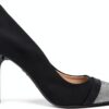 Love Moschino Decollete Tacco Donna Nero Elegante Pelle Sostenibile-3