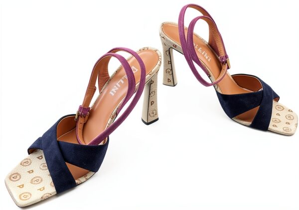 Sandali Donna Pollini in Pelle Scamosciata Multicolore SA16019C0GTA-2