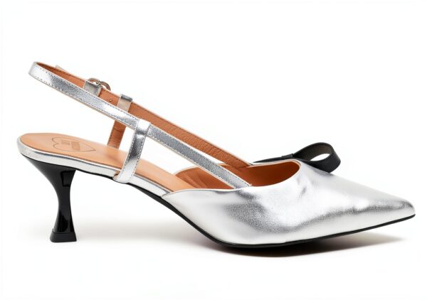 Sandalo Tacco Donna Love Moschino Argento Elegante e Confortevole-3
