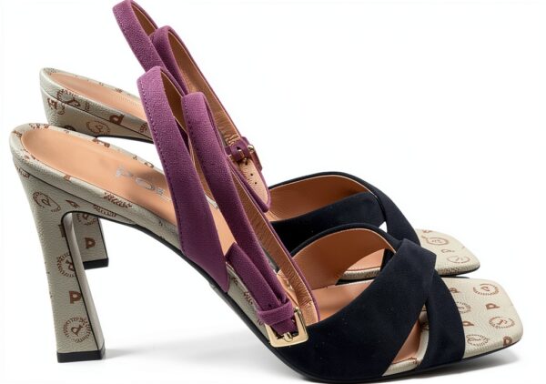 Sandali Donna Pollini in Pelle Scamosciata Multicolore SA16019C0GTA-1