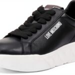 Sneakers Donna Moschino Nero Bianco – Comfort e Design Sportivo-0