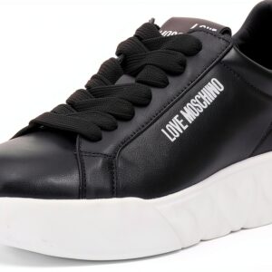 Sneakers Donna Moschino Nero Bianco – Comfort e Design Sportivo-0