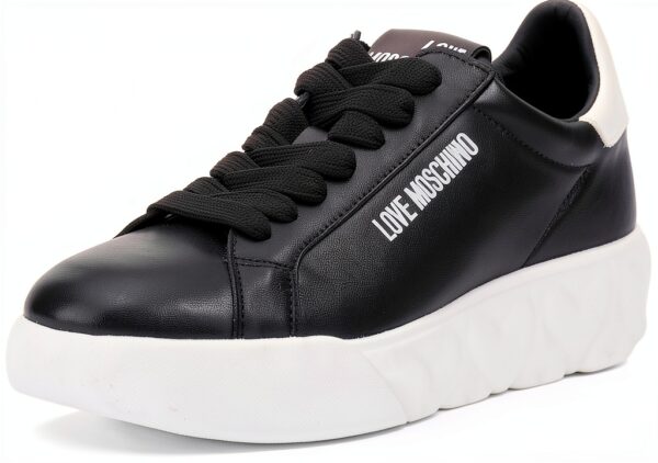 Sneakers Donna Moschino Nero Bianco – Comfort e Design Sportivo-0