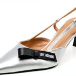 Sandalo Tacco Donna Love Moschino Argento Elegante e Confortevole-0