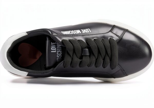 Sneakers Donna Moschino Nero Bianco – Comfort e Design Sportivo-2