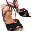 Sandali Donna Pollini in Pelle Scamosciata Multicolore SA16019C0GTA-5