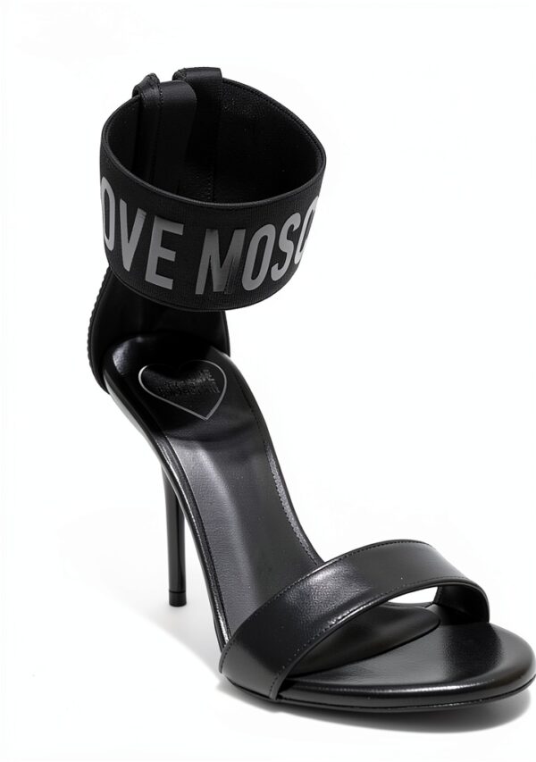 Sandali Donna Love Moschino Polja16109g0mie000a Nero in Pelle Nappa-1