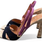 Sandali Donna Pollini in Pelle Scamosciata Multicolore SA16019C0GTA-0