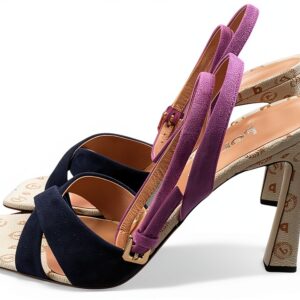 Sandali Donna Pollini in Pelle Scamosciata Multicolore SA16019C0GTA-0