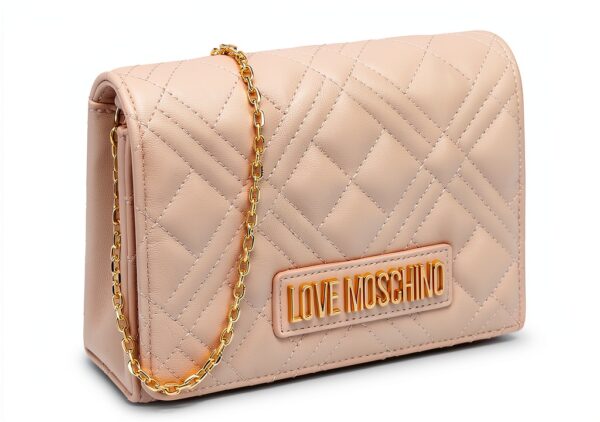 Love Moschino BORSA QUILTED PU AVORIO-3