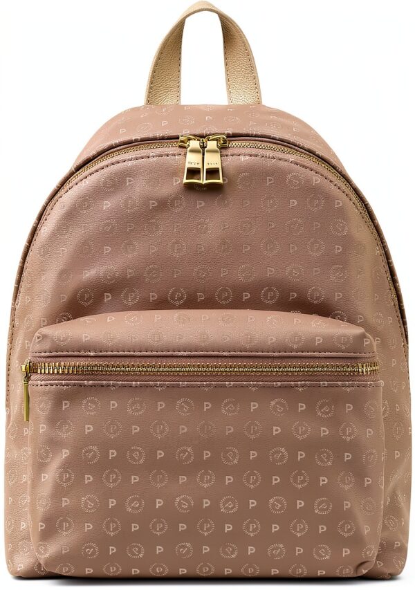 Pollini Zaino Heritage con tasca esterna Beige-0