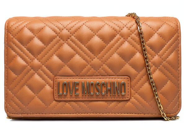 Love Moschino BORSA QUILTED PU BEIGE-0