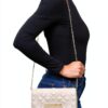 Love Moschino BORSA QUILTED PU AVORIO-4