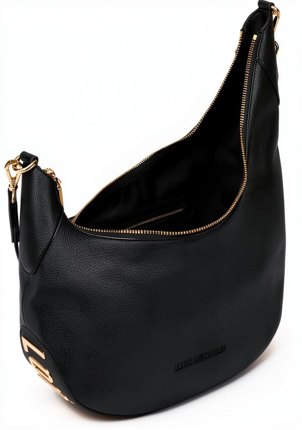 Love Moschino BORSA PU GRS NERO+ ORO-2
