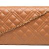 Love Moschino BORSA QUILTED PU BEIGE-2