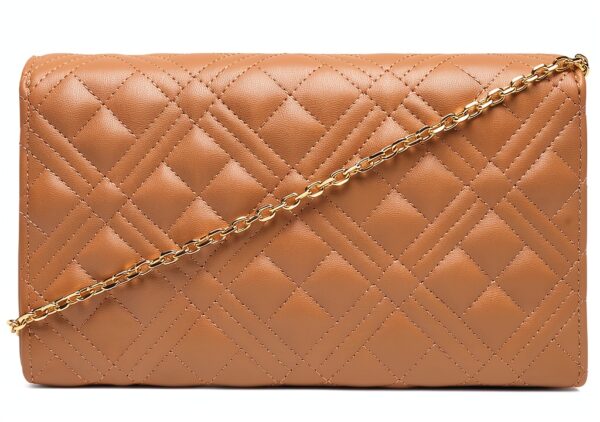 Love Moschino BORSA QUILTED PU BEIGE-2