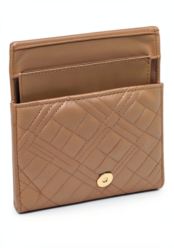 Love Moschino BORSA QUILTED PU BEIGE-4